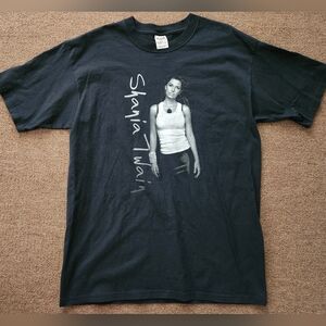 Shania Twain 03/04 Up Tour T-Shirt Size Large Black 100% Cotton Pre-Shrunk